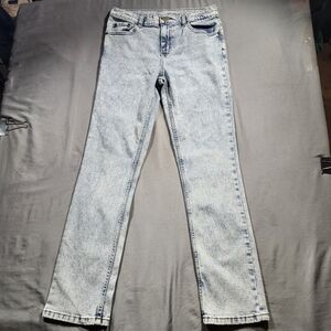 WONDER NATION Stonewash Denim Jeans Y2K Stretchy Women's Sz. 16 (29X29) EUC